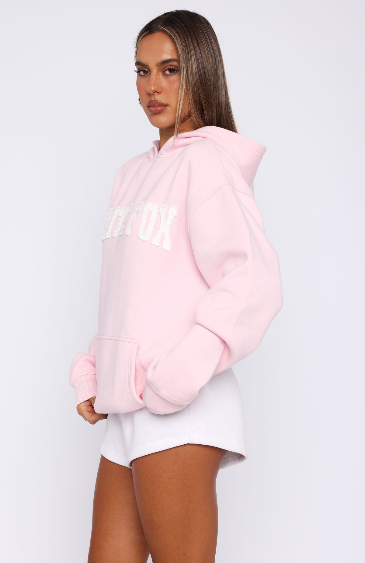 Shout It Out Oversized Hoodie Pink